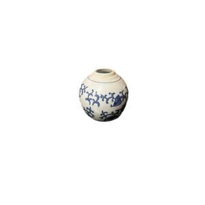 Charming Blue & White Floral Porcelain Bud Vase